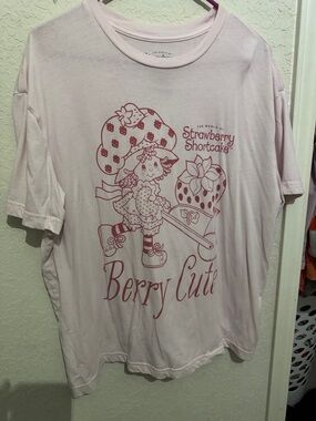 Hybrid Apparel Light Pink Strawberry Shortcake 'Berry Cute' Tank Top